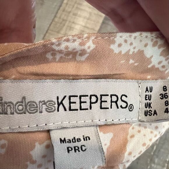 Finders Keepers Sleeveless Cutout
Back Mini Dress, Button Front, Light Pink size - Picture 6 of 7